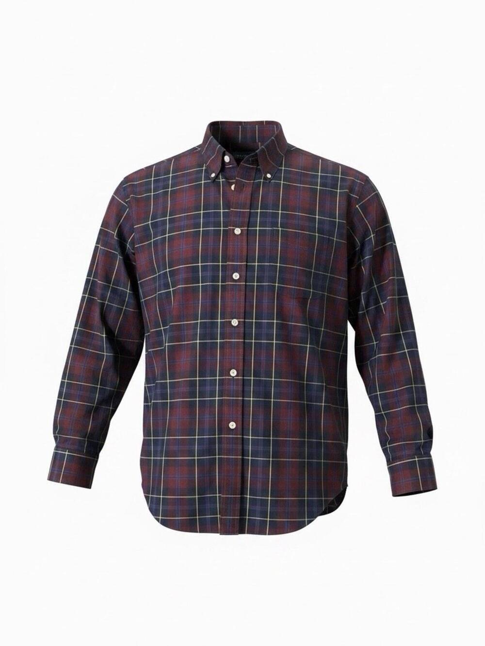 Brooks Brothers Shirt Men Large Button Plaid